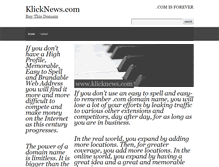 Tablet Screenshot of klicknews.com